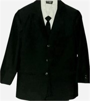 Fougar Boys 4-Pc Suit with Tie Sz 8 Black