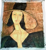 Modigliani Reproduction Paint on canvas No Frame