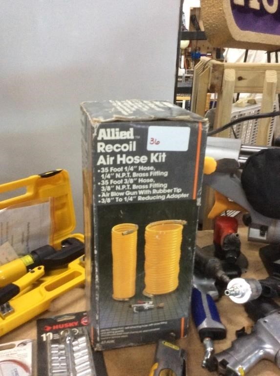 Recoil air hose kit