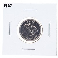 1967 Canada Rabbit Nickel