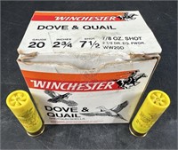 Winchester Dove & Quail 20 Ga Ammo 23 Shells