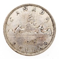 Canada 1936 Silver Dollar MS62
