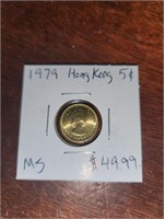 1979 hong kong 5 cents MS