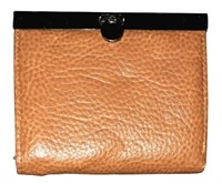 Brown Leather Women's Bi-Fold Wallet