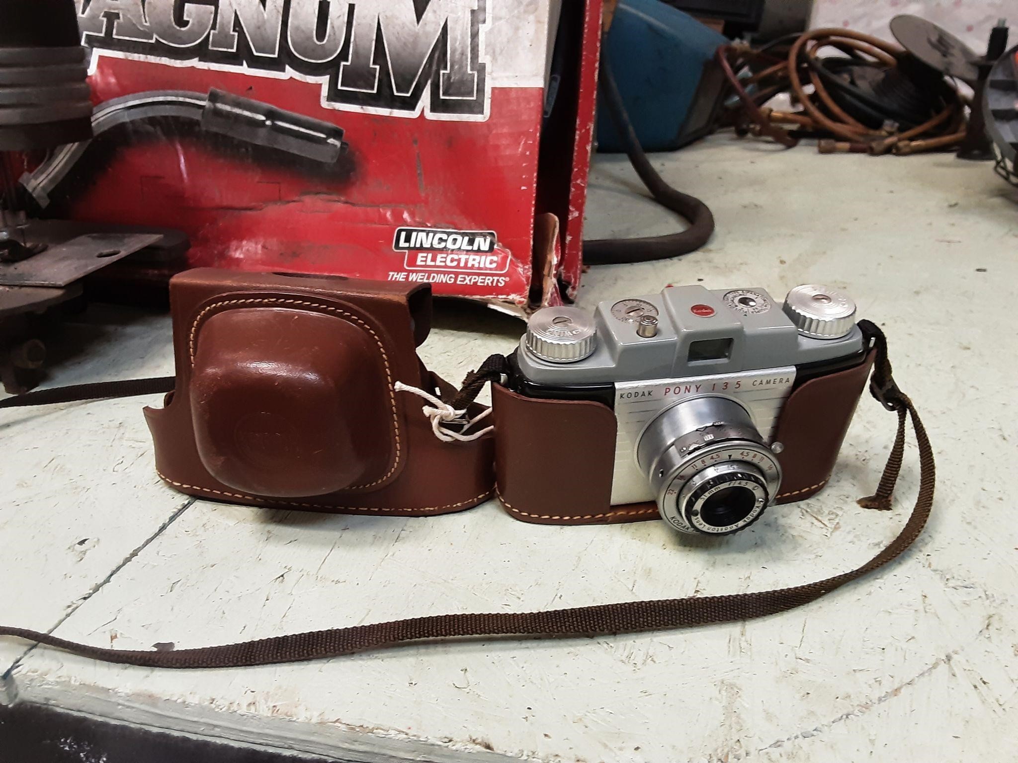 Vintage Kodak Camera In Case