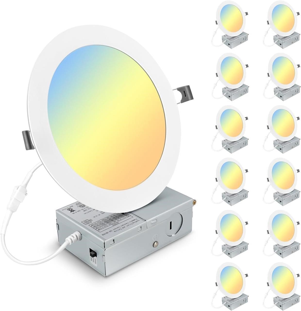 12 Pack  Ultra-Thin LED Recessed Light