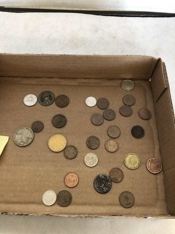 Flat of Misc Foreign Coins
