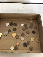 Flat of Misc Foreign Coins