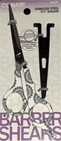 Barber Shears Stainless Steel 5 1/2 in