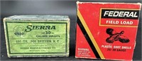 2 Empty Vintage Ammo Boxes Sierra & Federal