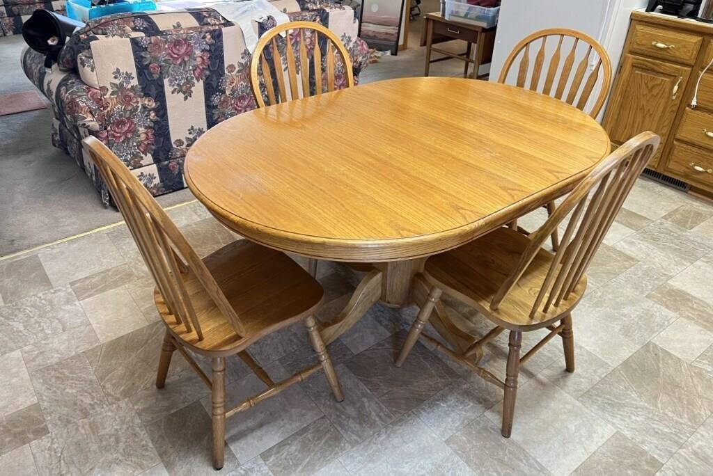 Oak Kitchen Table & Chairs