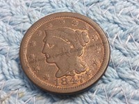 Large one cent piece 1847