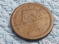 Large one cent piece 1853