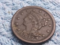 1847 large 1 cent piece