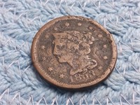 1853 large 1 cent piece