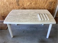 White Heavy Plastic Table