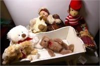 Vintage Dolls, Stuffed Animals & Cradle