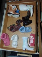 Flat of Collector Shoe Figurines