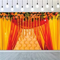 YongFoto 9x6ft Diwali Backdrop  Indian Wedding