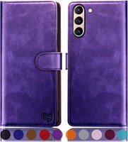 S21 FE Wallet Case  RFID  PU Leather  Purple