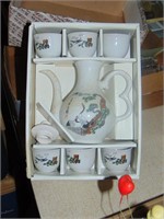 Oriental Tea Set, Figurines, Incense Burners,