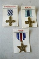 Replica Flying Cross, Silver Star  Military Cross