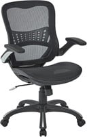 Ventilated Office Chair  Mesh Seat  Black
