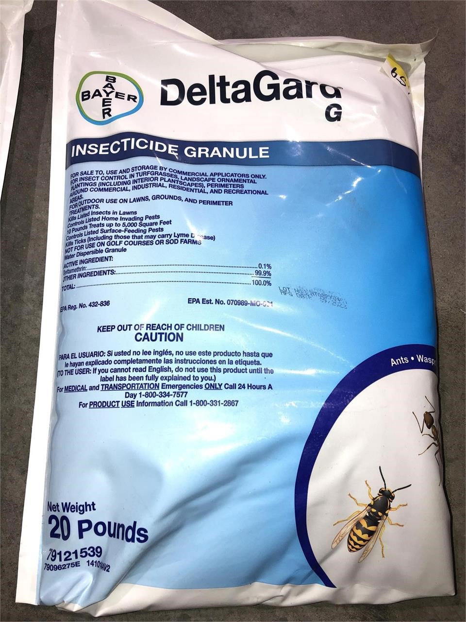 DeltaGuard Incecticide Granule 20 Pound Bag