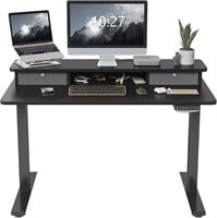 FEZIBO 48x24 Adjustable Electric Desk  Black