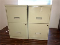 Two Drawer Metal File Cabinets