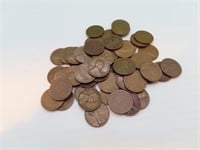 Lot of 50 (1940's) Wheat Pennies