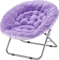 Rabbit Fur Chair  Purple 36.2Dx32.3Wx31.9H in