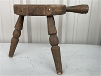 Antique Primitive 3-Legged Milking Stool