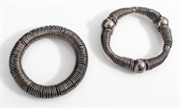 Emporio Armani Coiled Silver Bracelets, 2