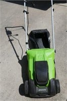 Electric Greenworks Lawnmower w/ Bag