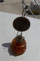 Miniature Amber Wall Mount Oil Lamp