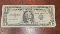 Silver certificate $1 1957 A series
