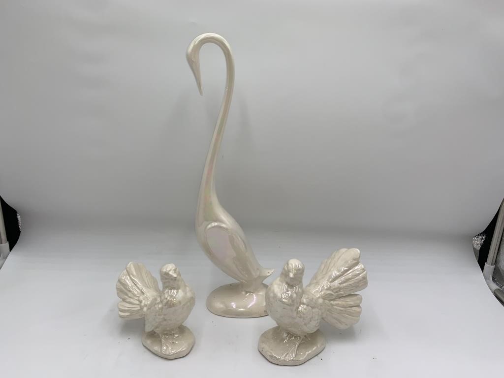 Ceramic Crystaline Birds