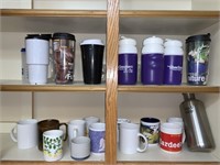 Coffee Cups, Mugs, Thermos Lot