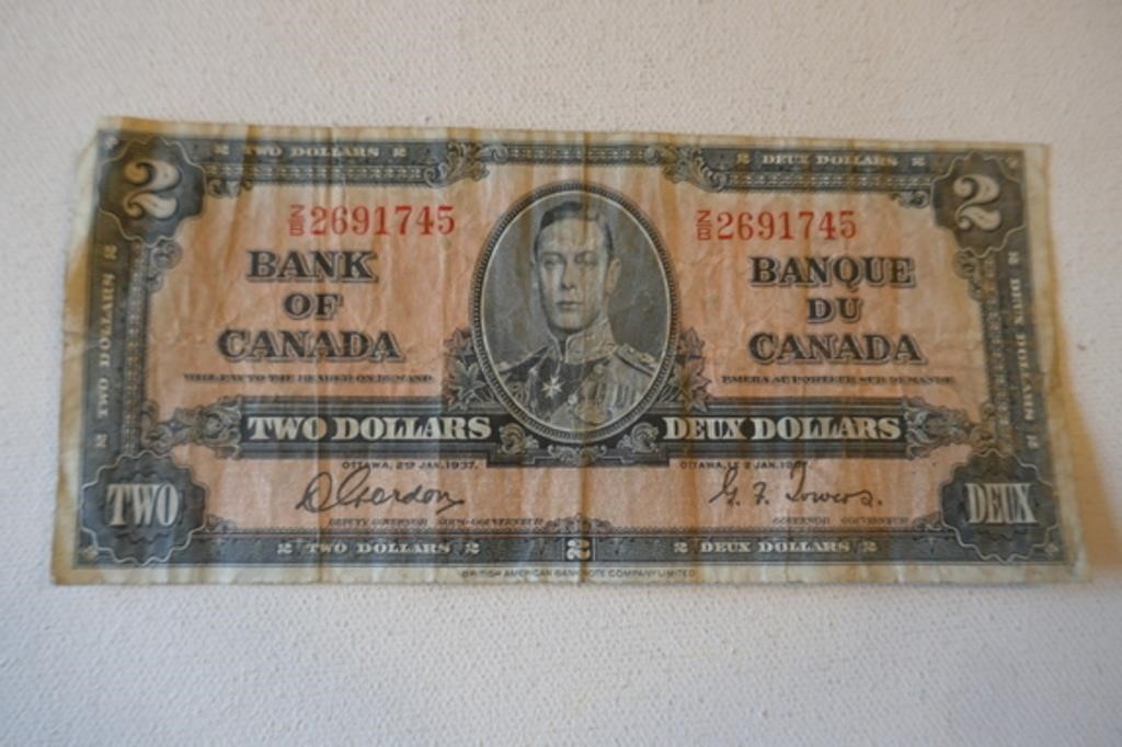 1937 Bank of Canada Two Dollar Note