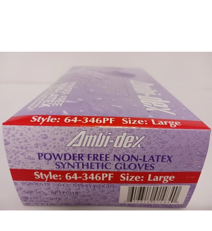 Ambi-dex 64-346PF Powder-free Synthetic Gloves  L