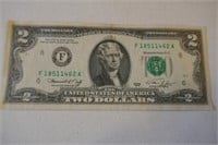 U.S.  Bicentennial year, 1976 Two Dollar Note