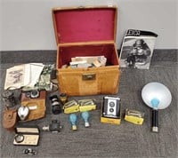 Zeiss Ikon camera with accessories & case