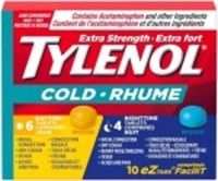 2 BOXES -TYLENOL Extra Strength Cold eZ Tabs,