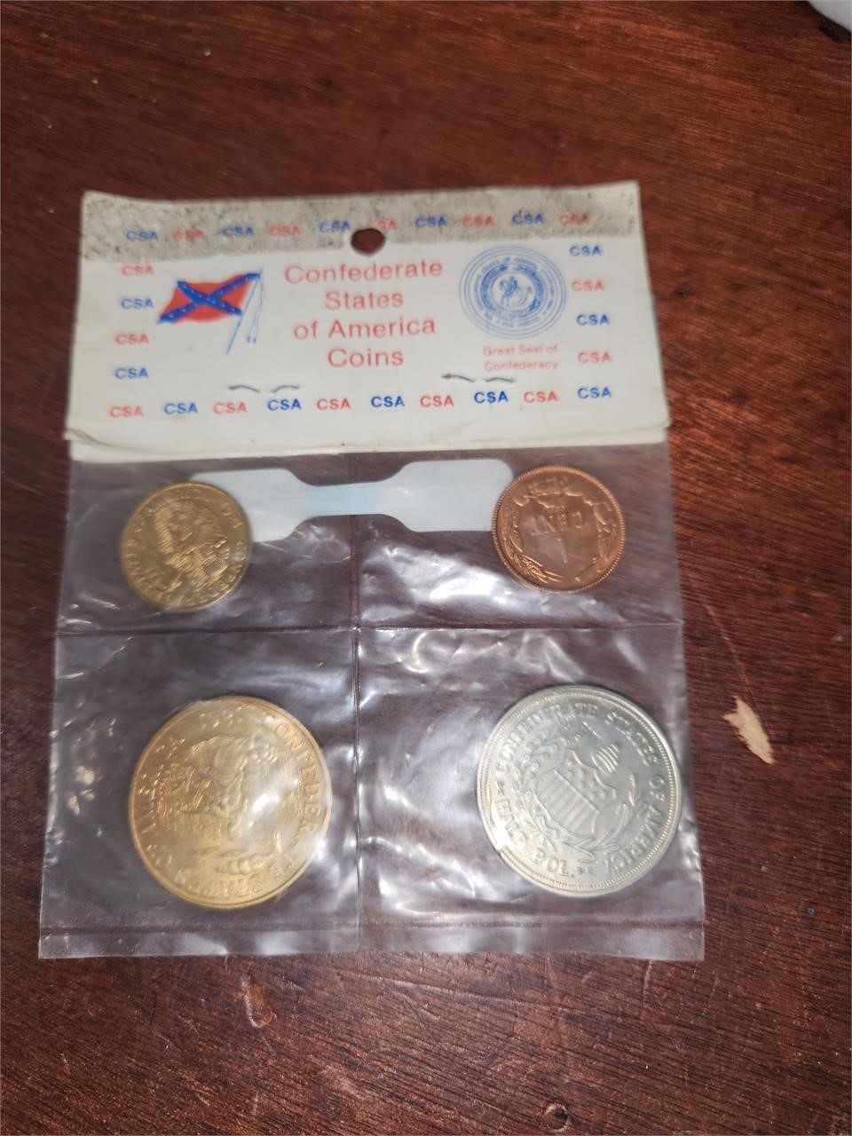 Confederate states replica coin set