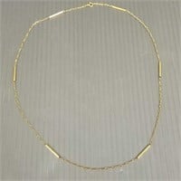 14K gold fancy chain necklace - 4.1 grams; 24"