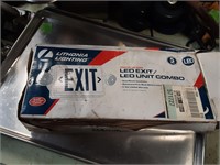 LED Exit Sign in box