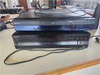 SONY Blu ray player & 5 disc cd changer