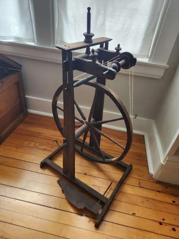 Spinning wheel dated 1851