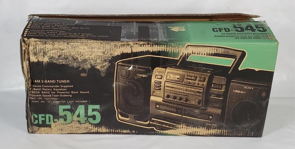 Sony Cd Cassette Boombox Cfd-545